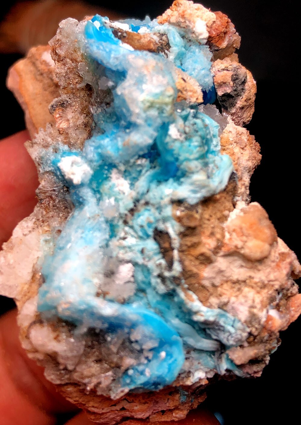 48g 1PCS NATURAL Blue Cyanotrichite CRYSTAL STONE MINERAL Specimen q449