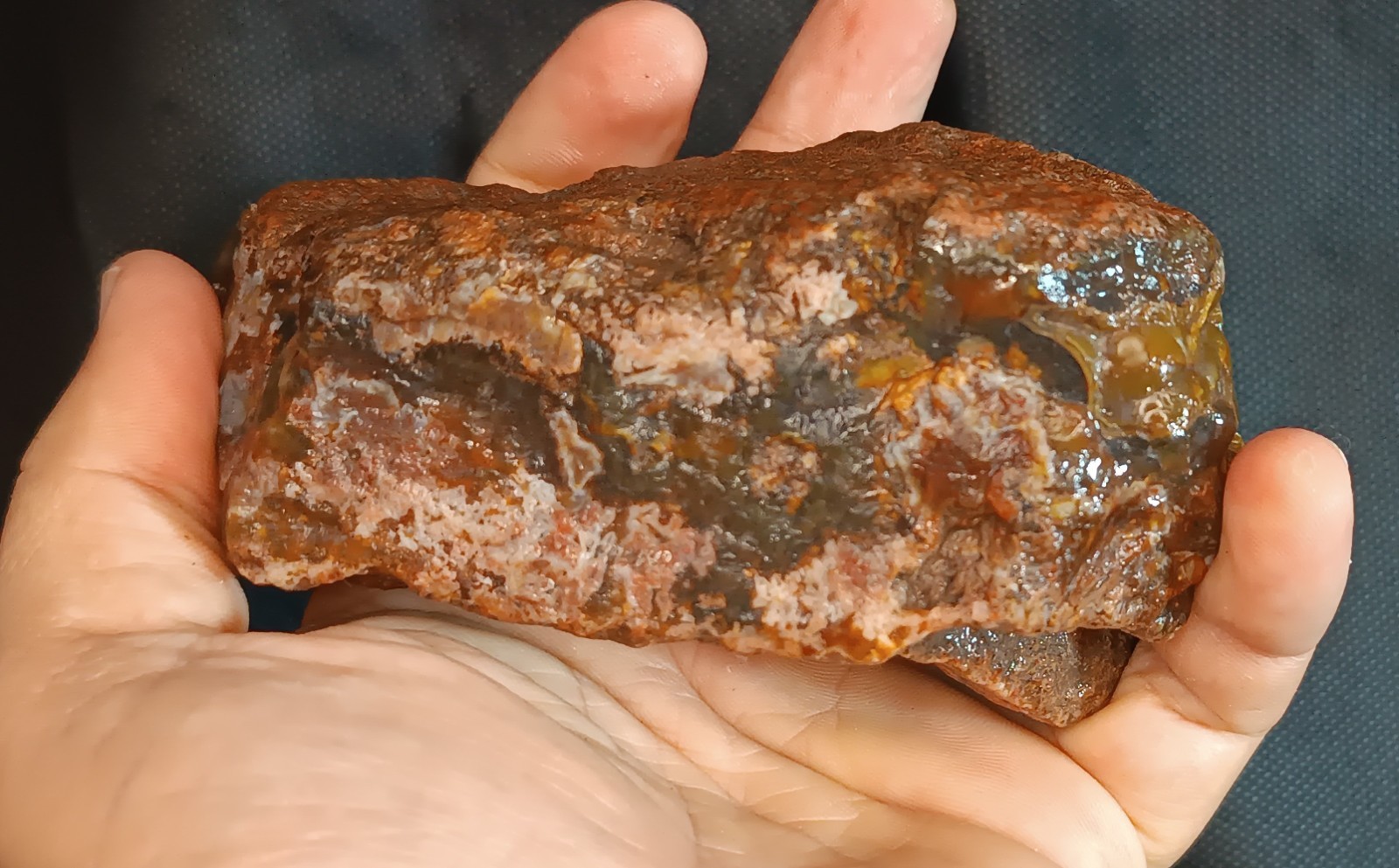 555g/1.22lb uncut turkish agate stone rough, gemstone, customs duty included