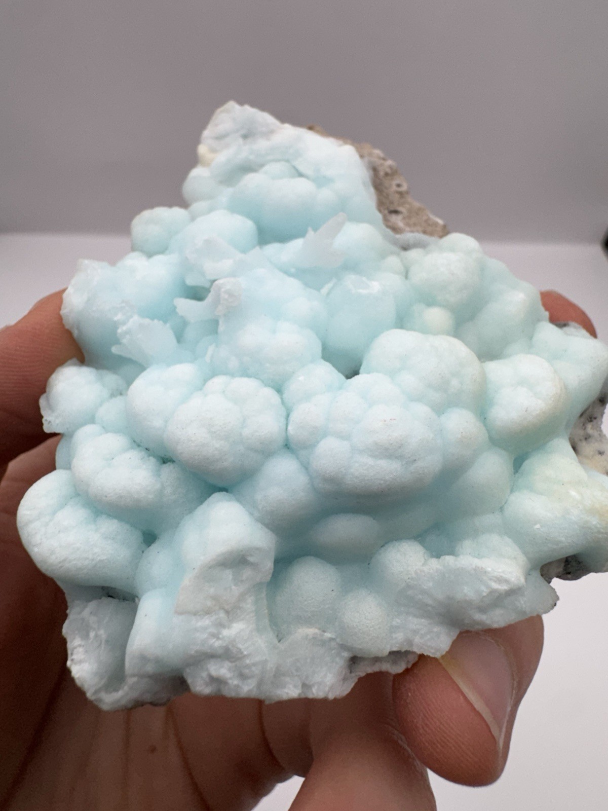 Blue Aragonite Cluster – Natural Mineral Specimen – Collector Display by zkt