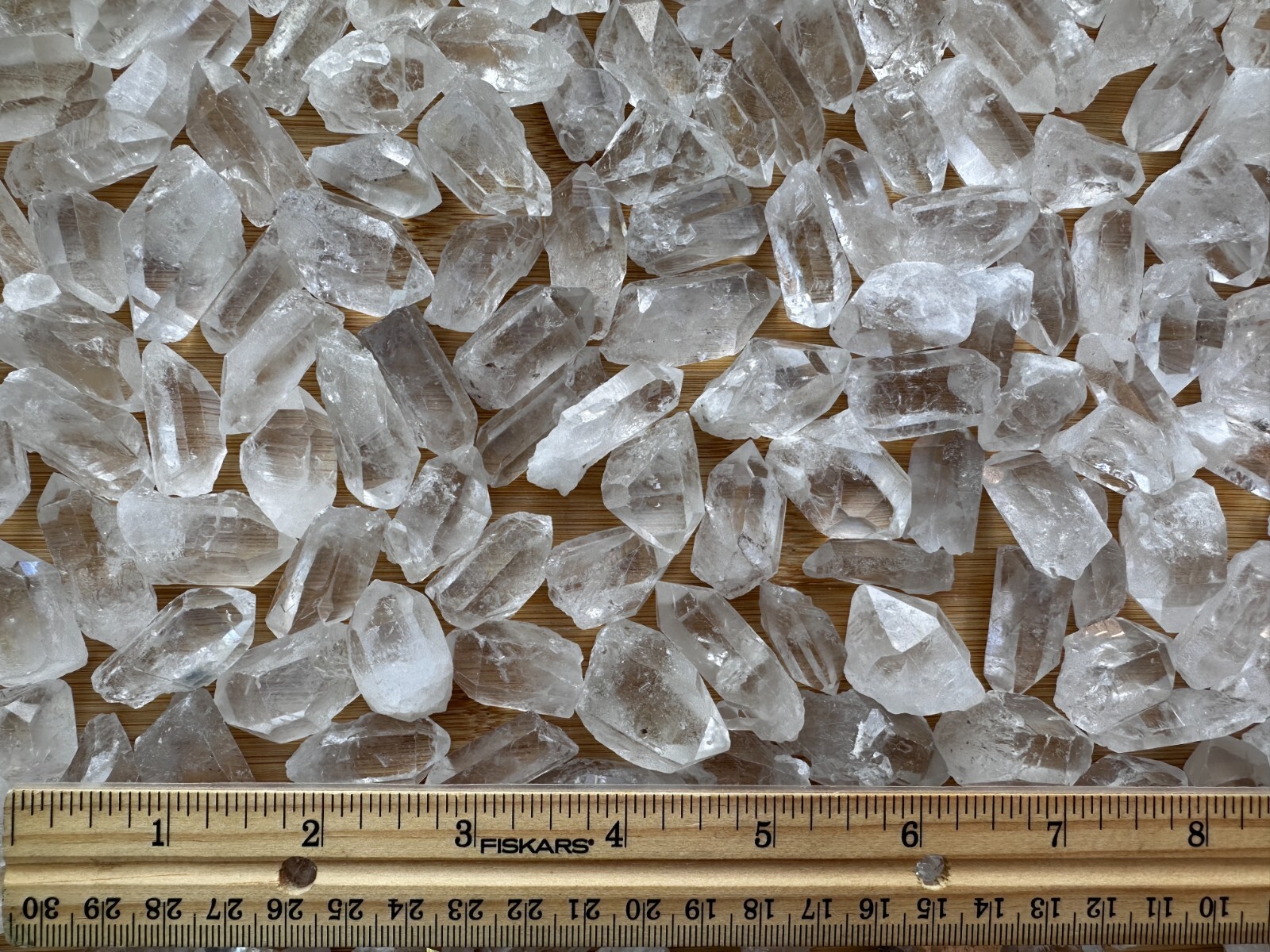 0.75″ – 1.5″ Small Rough Clear Quartz Point, Raw Healing Crystals, Wholesale Lot