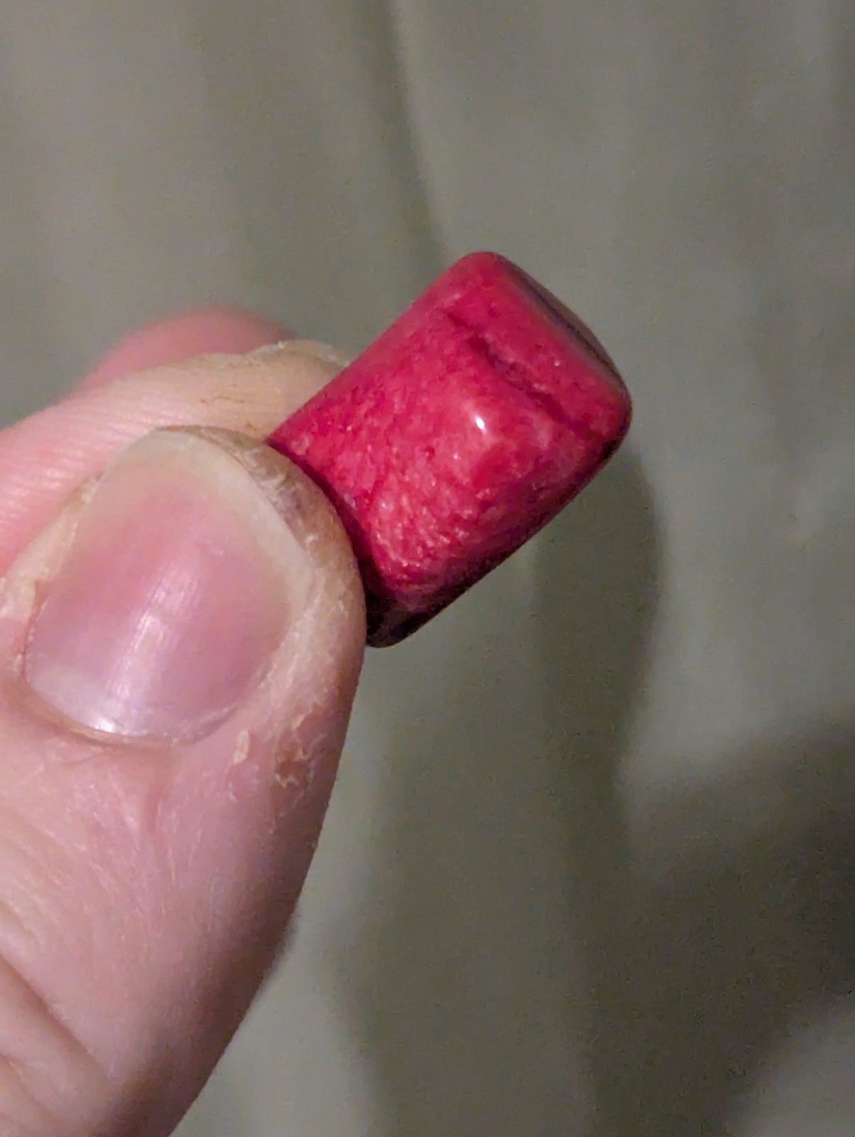 Small Beautiful Irregular Shaped Magenta Red Stone