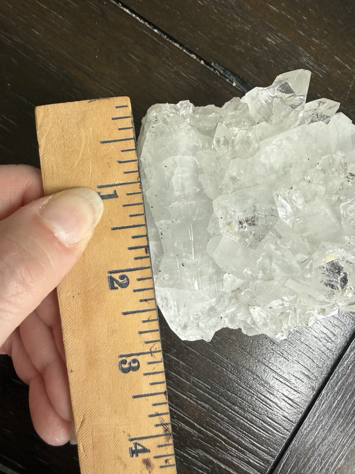1lb HQ Diamond Apophyllite Cluster w/ 3in DT Double Terminated Point Crystal Gem