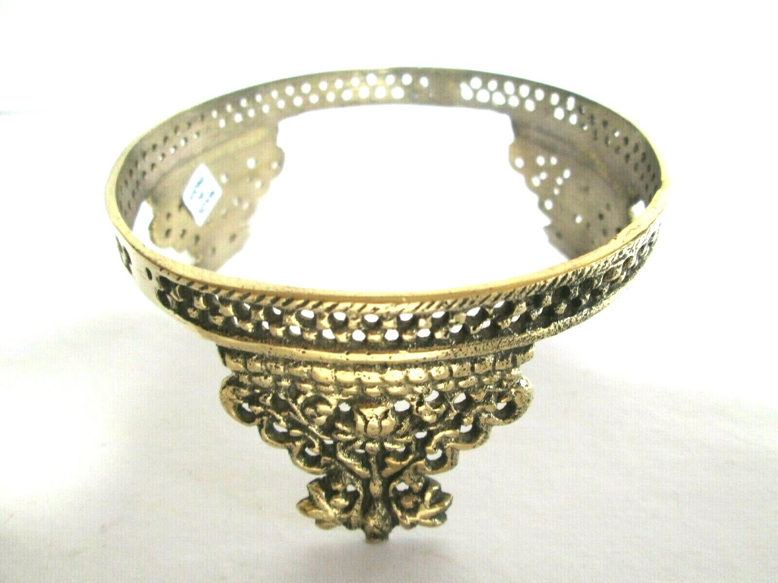 Solid Brass Crown Design, Crystal ball, Gemstone Holder, Stand, Display, 3 1/8″