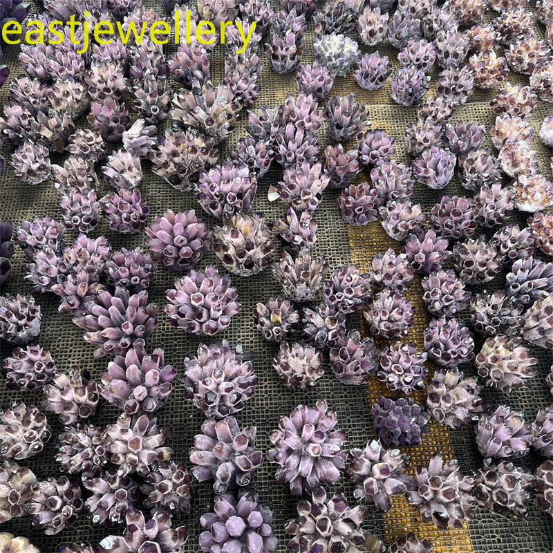 310g+ Raw Dark Purple Phantom Amethyst Cluster Crystal Geode Specimens Ornament
