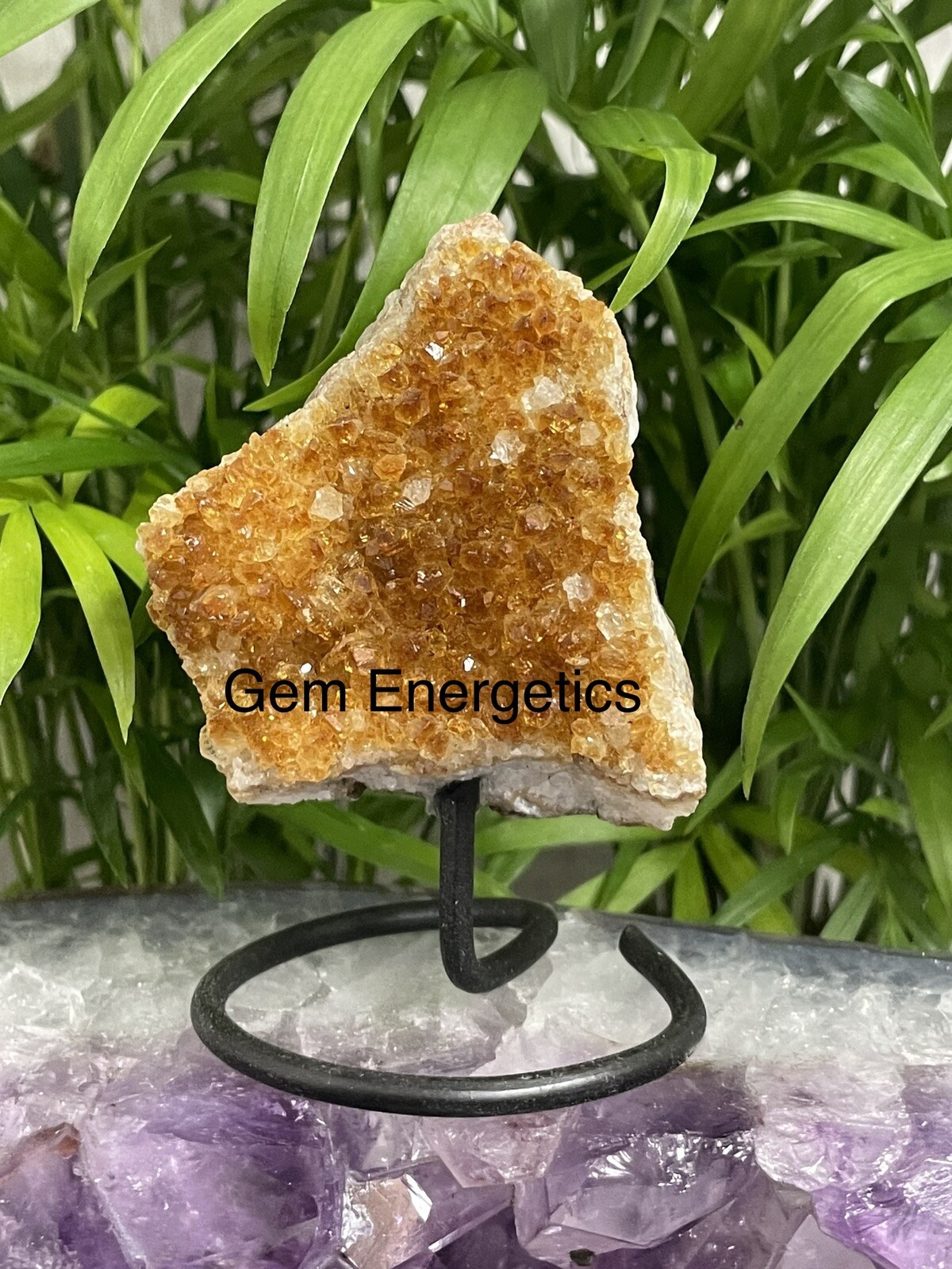 Citrine Druze Specimen Citrine Crystal Cluster Citrine Gemstone Feng Shui Stone.