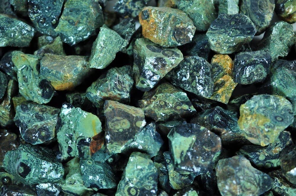 1/2 lb Crocodile Jasper Rough Stones – Natural Crystal Rock Specimens Tumbling