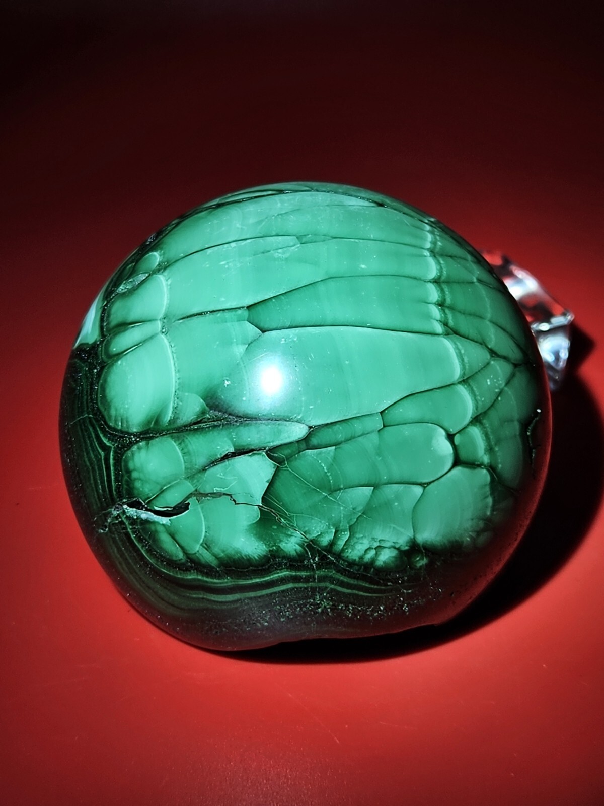 Glossy Natural Malachite Quartz Druzy Sphere Crystal Collection Healling 1+LB