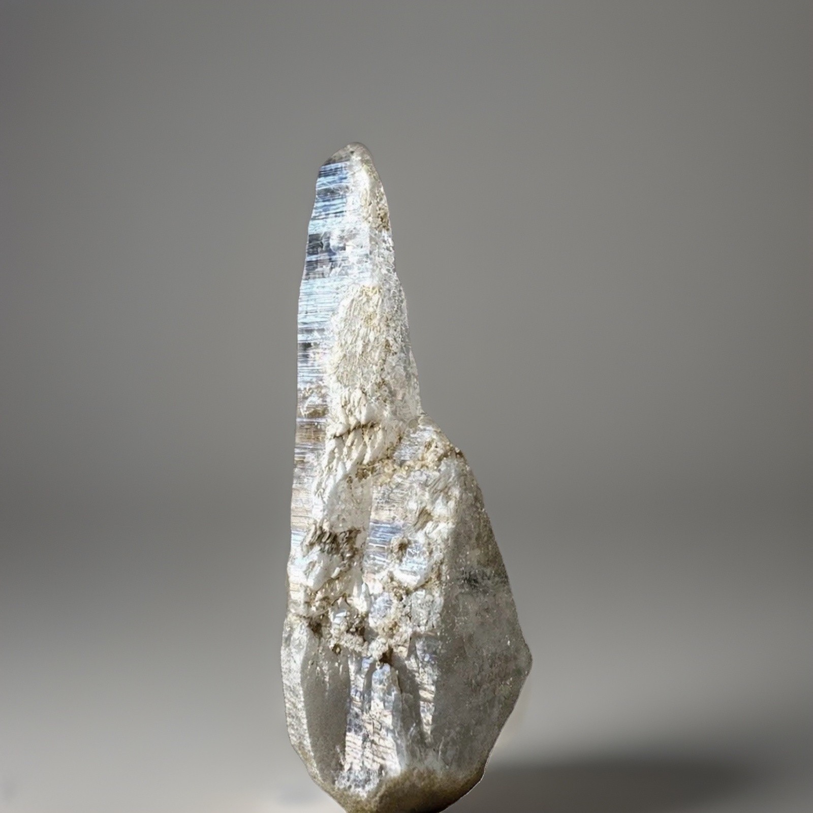 “White Summit” Hashupi Himalayan Quartz Elongated Spear-point Slender Crystal