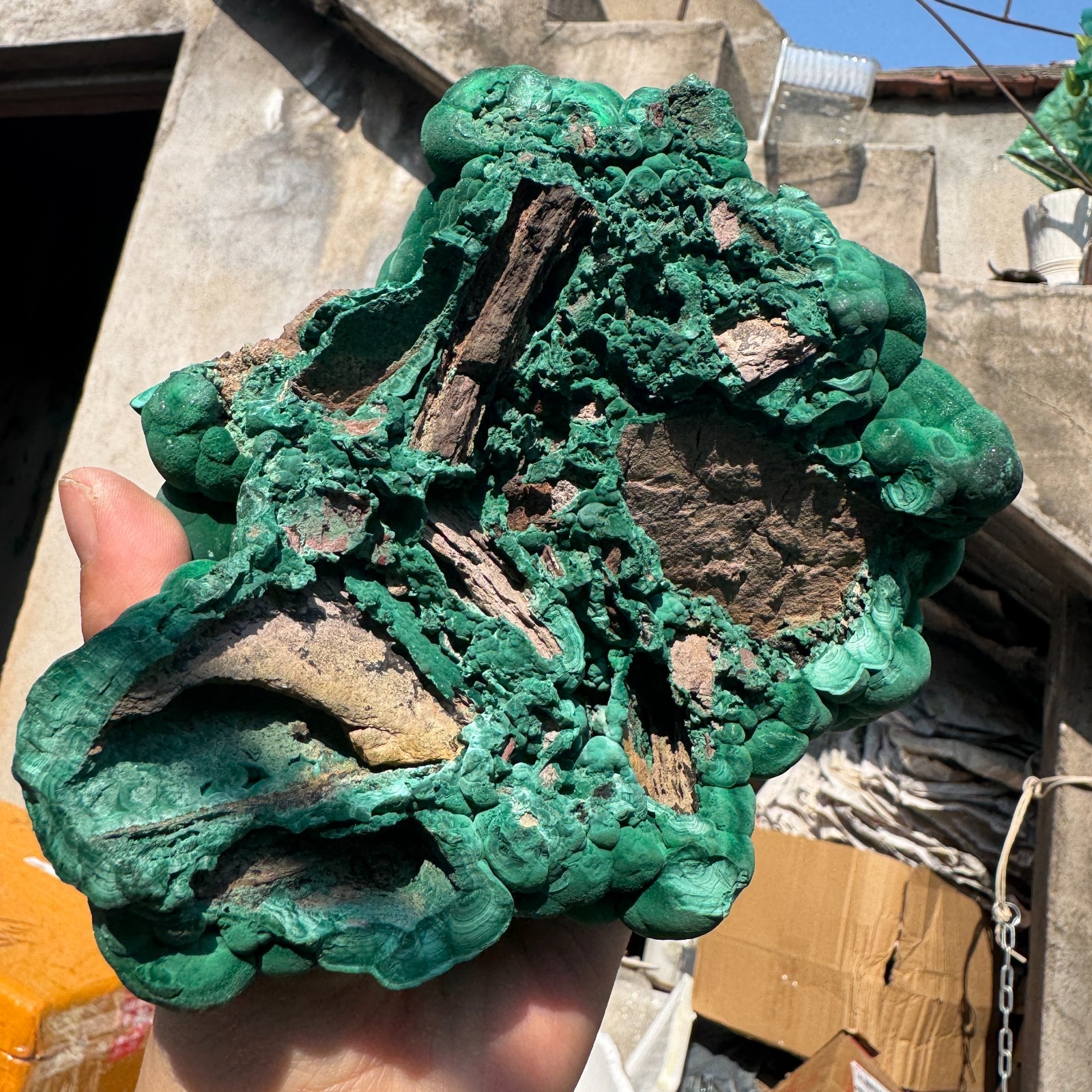 1180G Natural Malachite crystal quartz Mineral Specimen Reiki congo