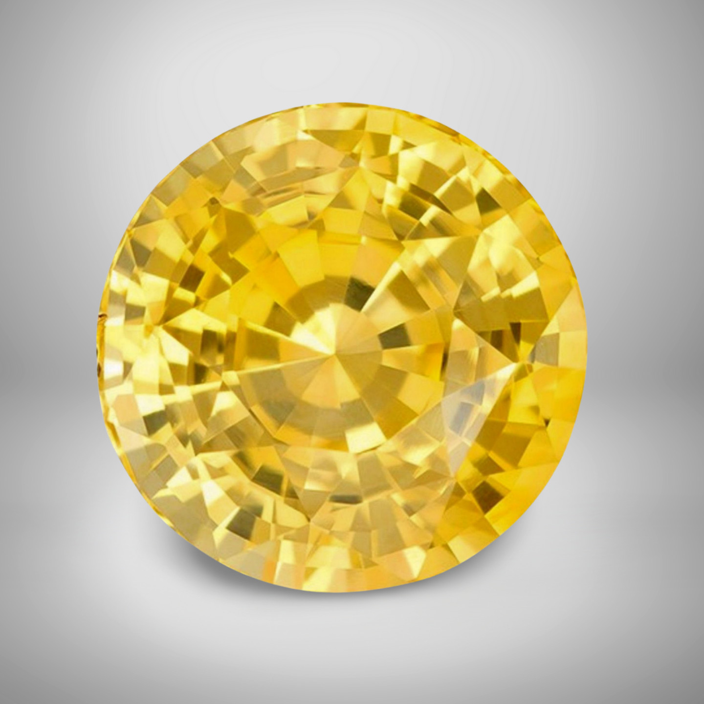 Yellow Sapphire Round Cut Gemstone 0.15 Cts – 3 mm Vivid Loose Gem