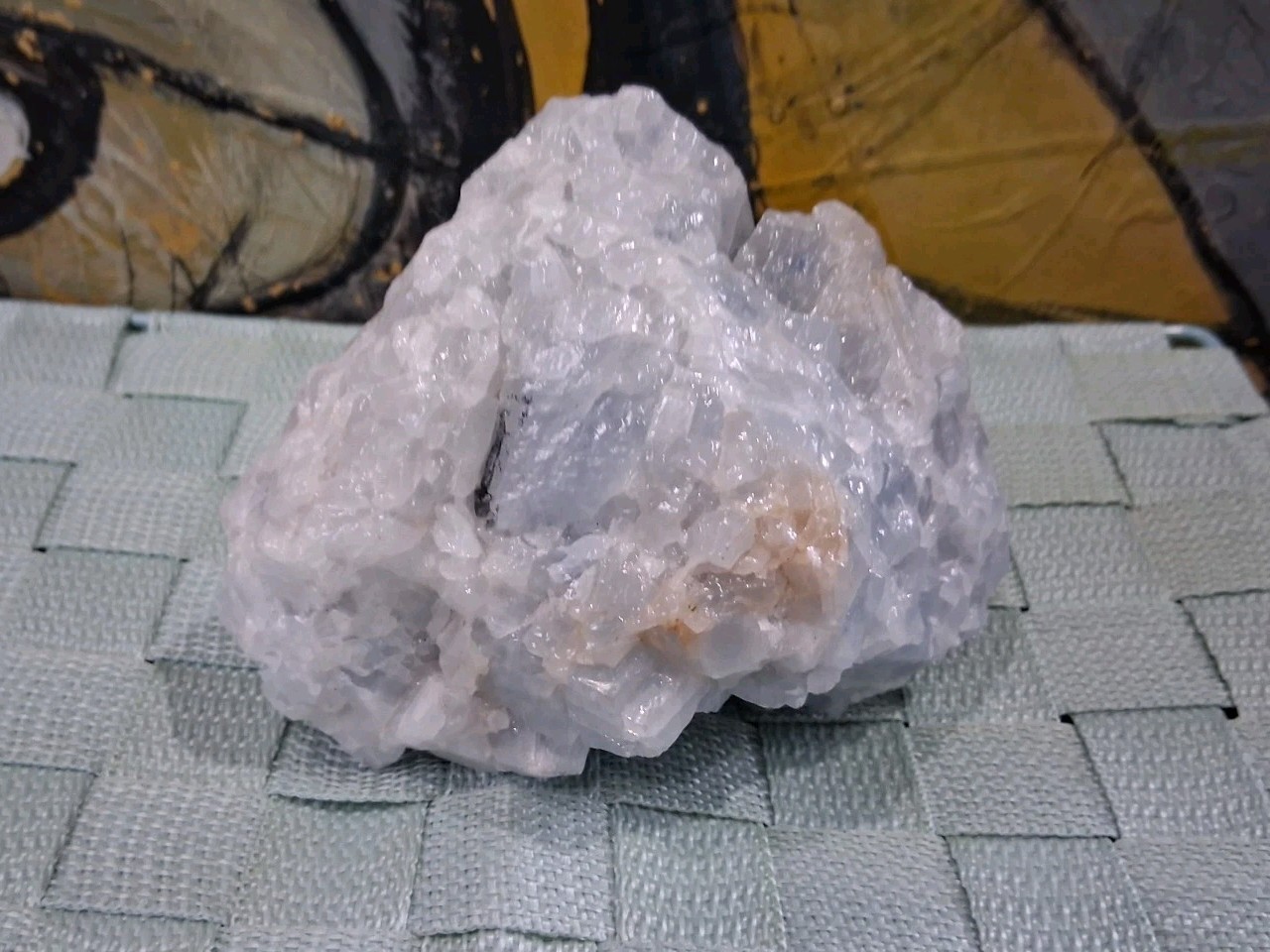 Large Natural Sky Blue Raw Calcite Specimen 2.78lbs Heritage Crystal Gem Stone