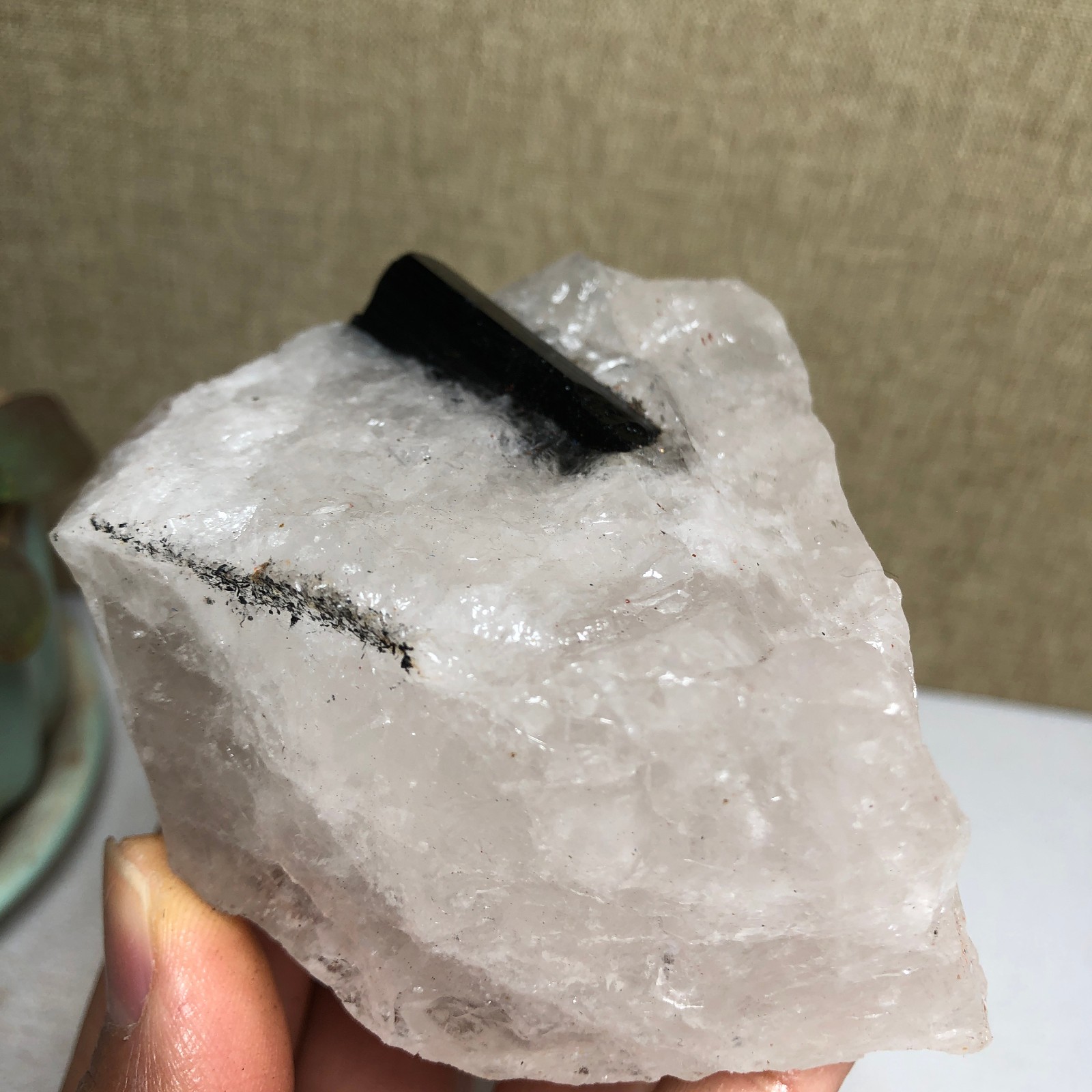 Natural tourmaline Crystal paragenesis gemstone original Specimen 290g A1684
