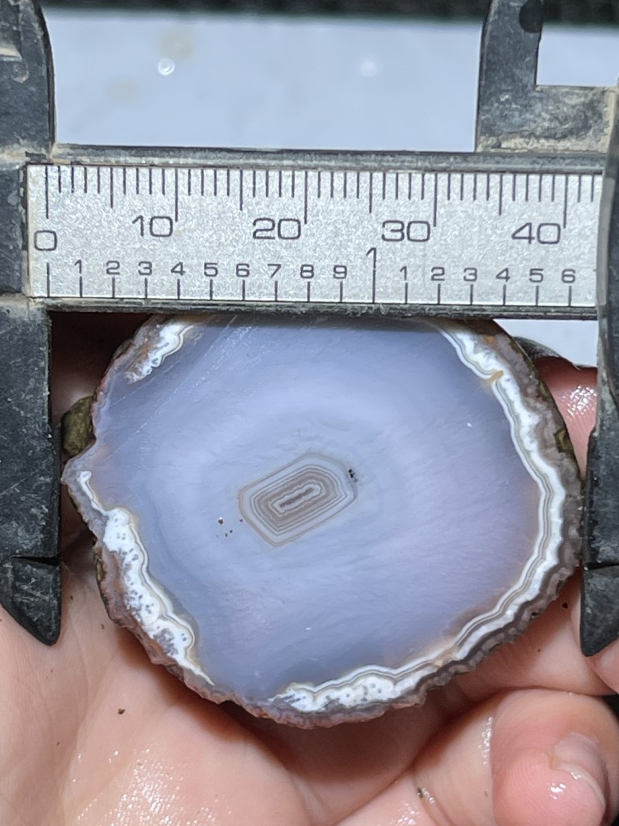 1Pair China Agate Hebei xuanhua natural Slices Crystal collectible 143g 37