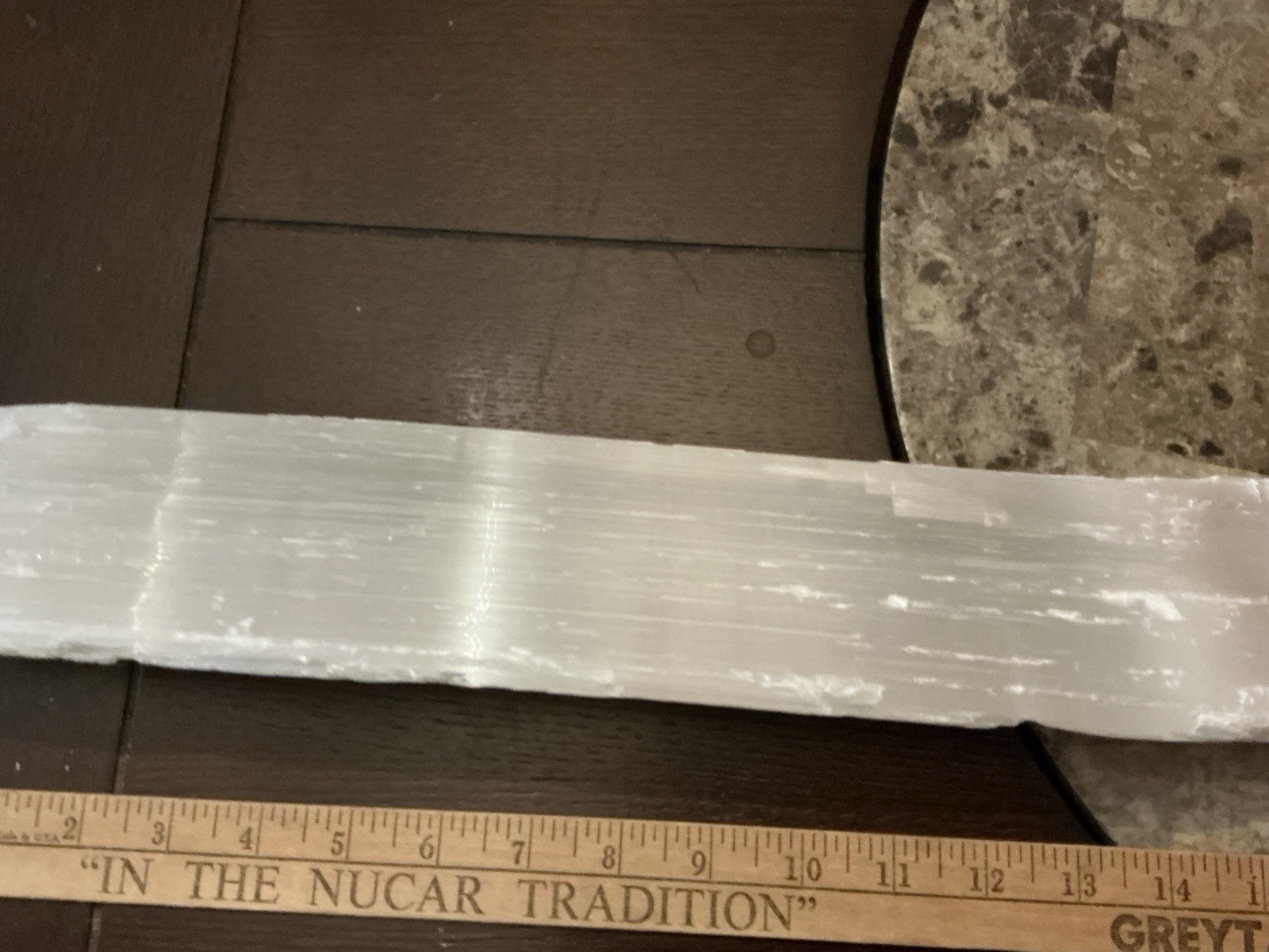5 Lbs 6 Oz. Natural white selenite gypsum crystal raw stone specimen, 17” Long