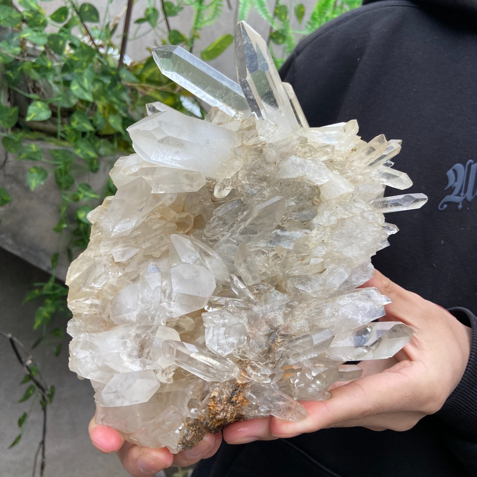 3.7LB Natural Clear White Crystal Quartz Cluster Rough Healing Specimen