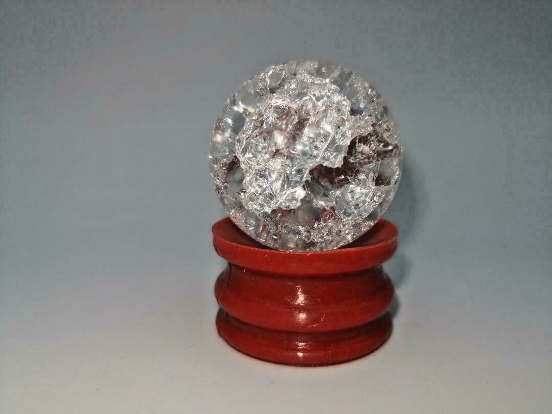 Round 30-100mm Crystal Glass Ball Lens Sphere Photography Decoration Gift US