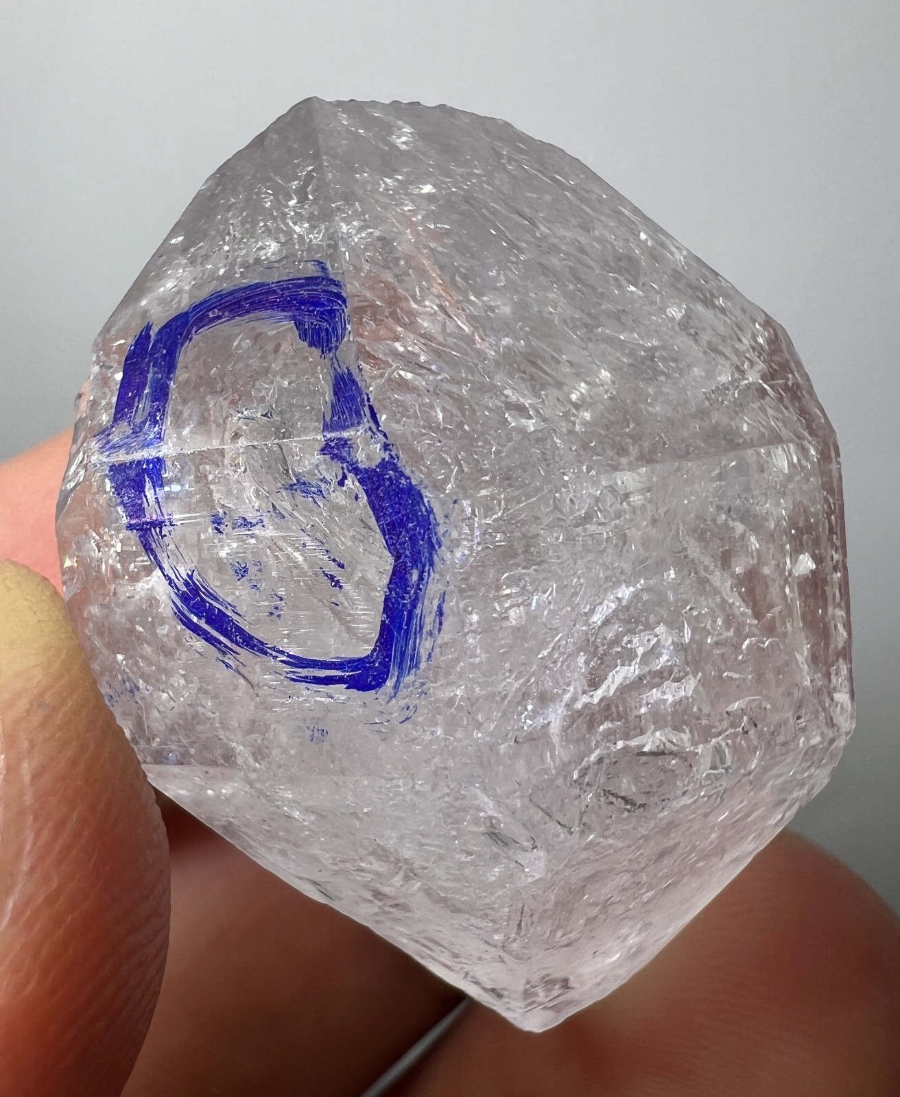 117 Ct Rare! Enhydro Quartz Crystal | Moving water Bubble inside from Pakistan