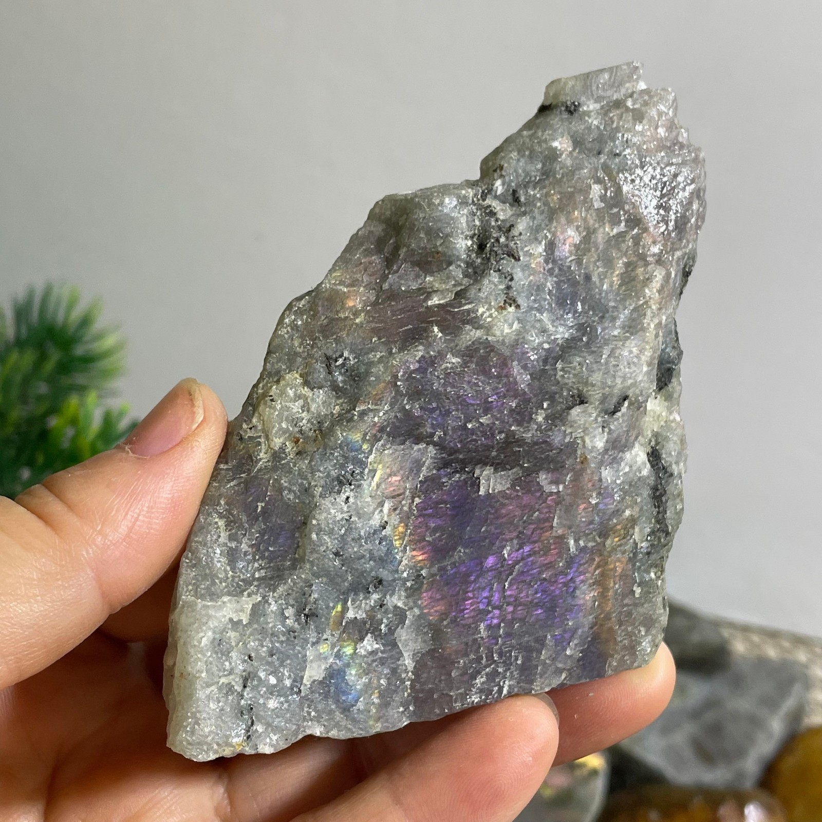 Natural Labradorite Crystal gemstone rough original Specimen 102g