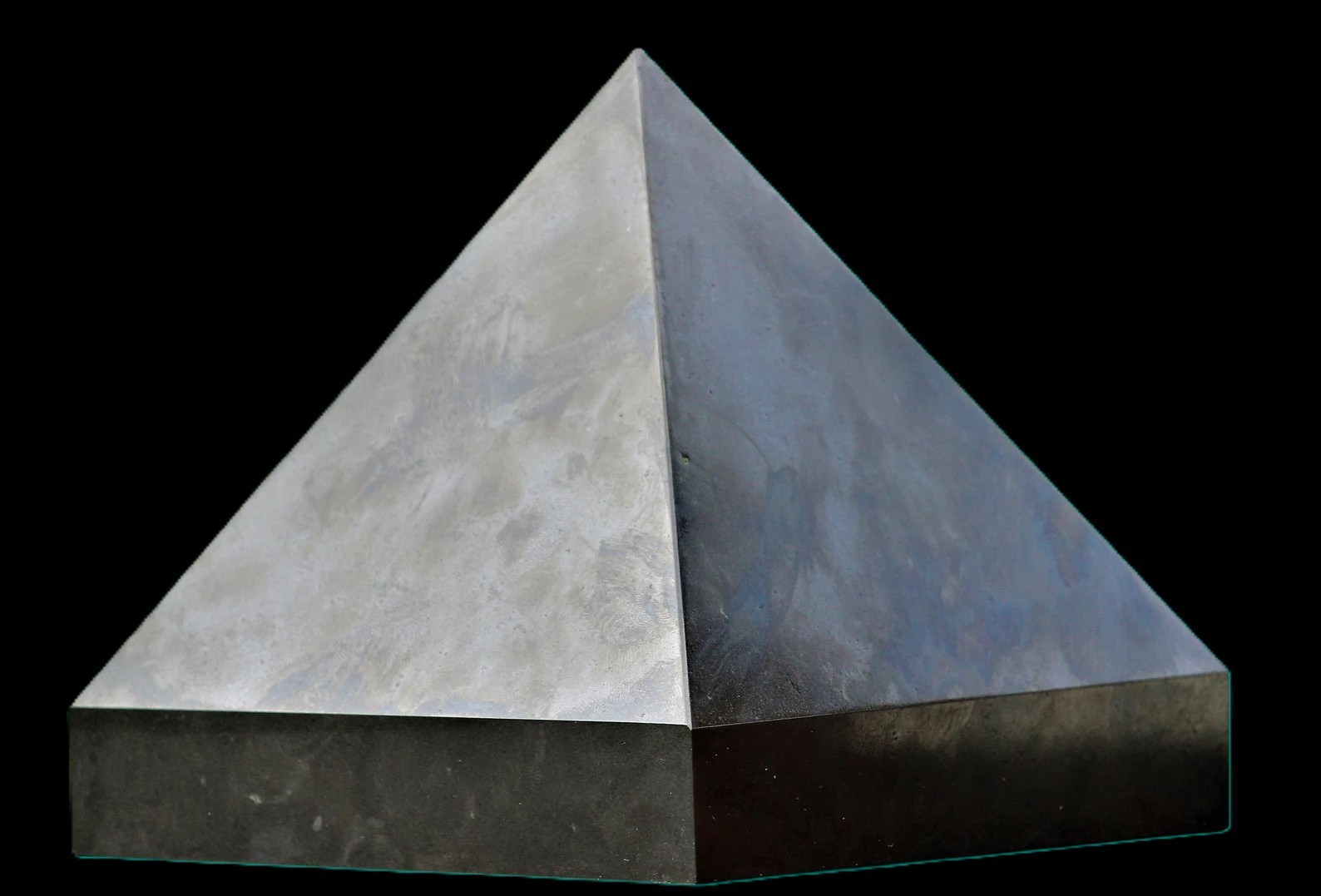 110MM Large Black Tourmaline Crystal Egyptian Pyramid, Reiki Healing Charged