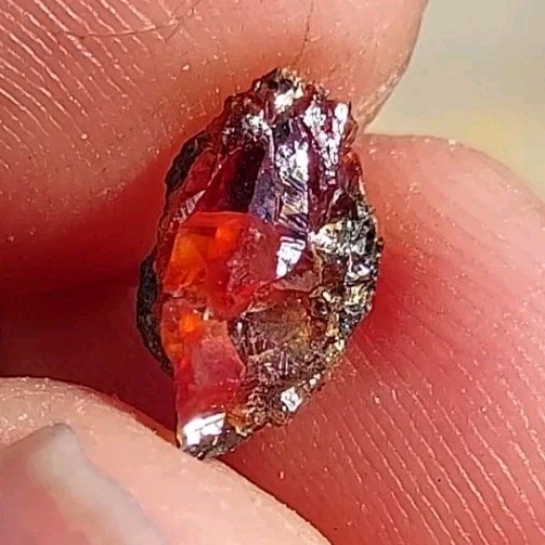ULTRA RARE GEM RHODOCHROSITE ON MATRIX N’Chwaning I Mine, KMF, South Africa