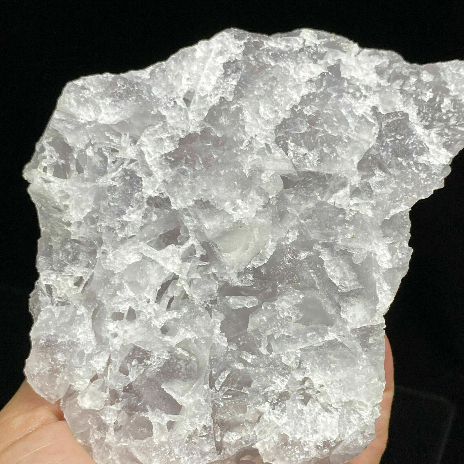1.6 LB Translucent Purple Spherical/Stepped Fluorite & White Quartz