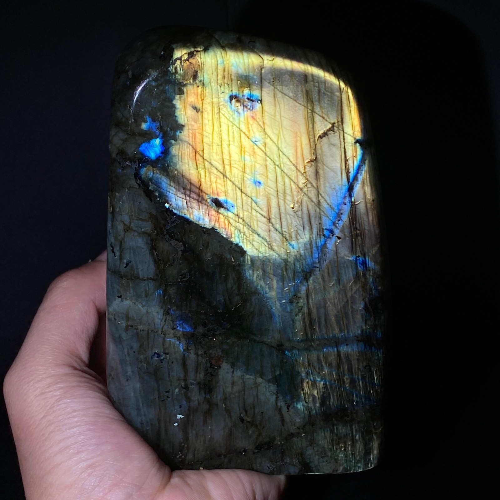 1560 Natural Gorgeous Labradorite QuartzCrystal Stone Specimen Healing