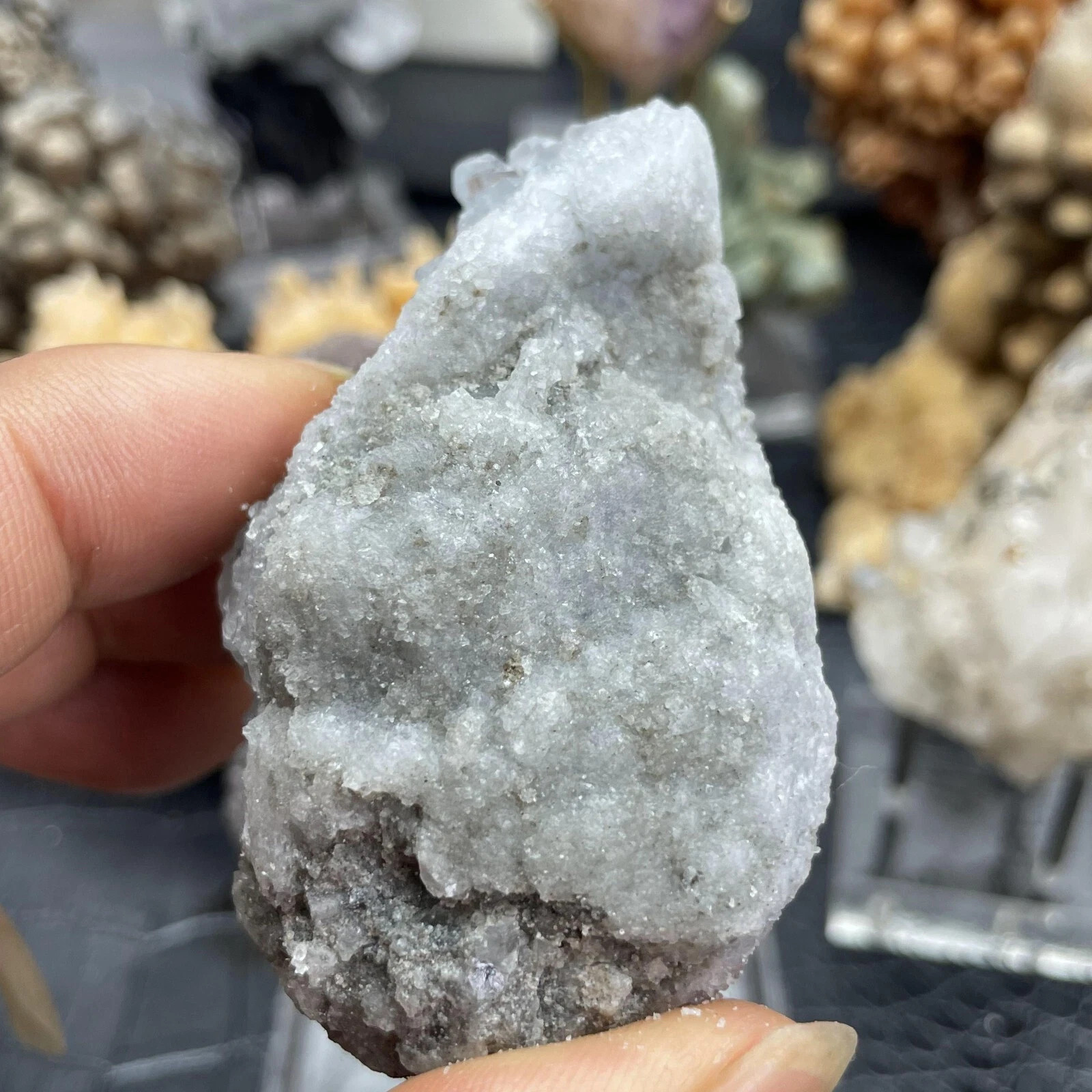 Rare Natural Clear Blue Celestite Crystal cluster Mineral Crystal Specimen 140g