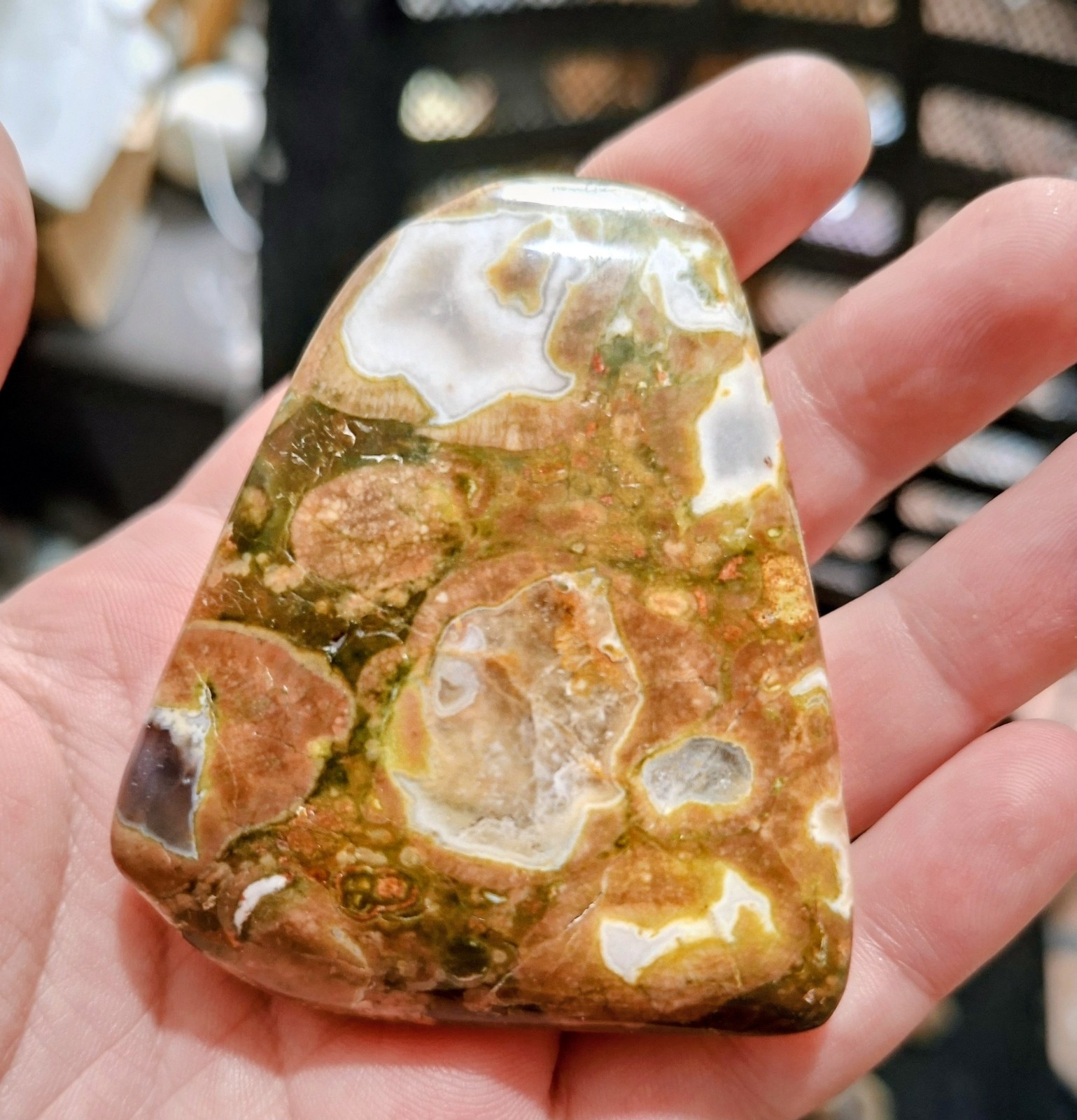 Medium Piece Of Colourful Agate Rainforest Jasper.