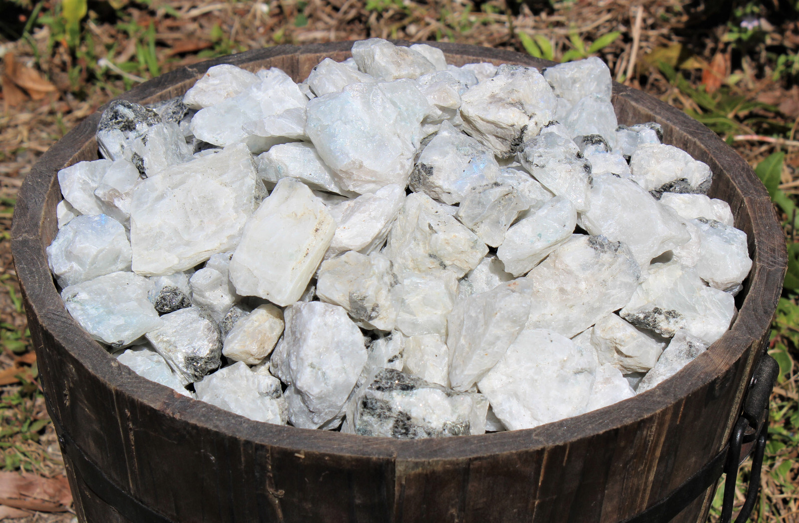 LARGE Rough Rainbow Moonstone Chunks, 2″ – 3″ Wholesale Bulk Lots (Raw Crystals)