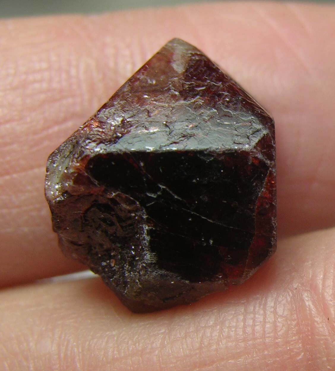 #4 Afghanistan 24.20ct Natural Octagonal Brownish Red Zircon Specimen 4.85g 15mm