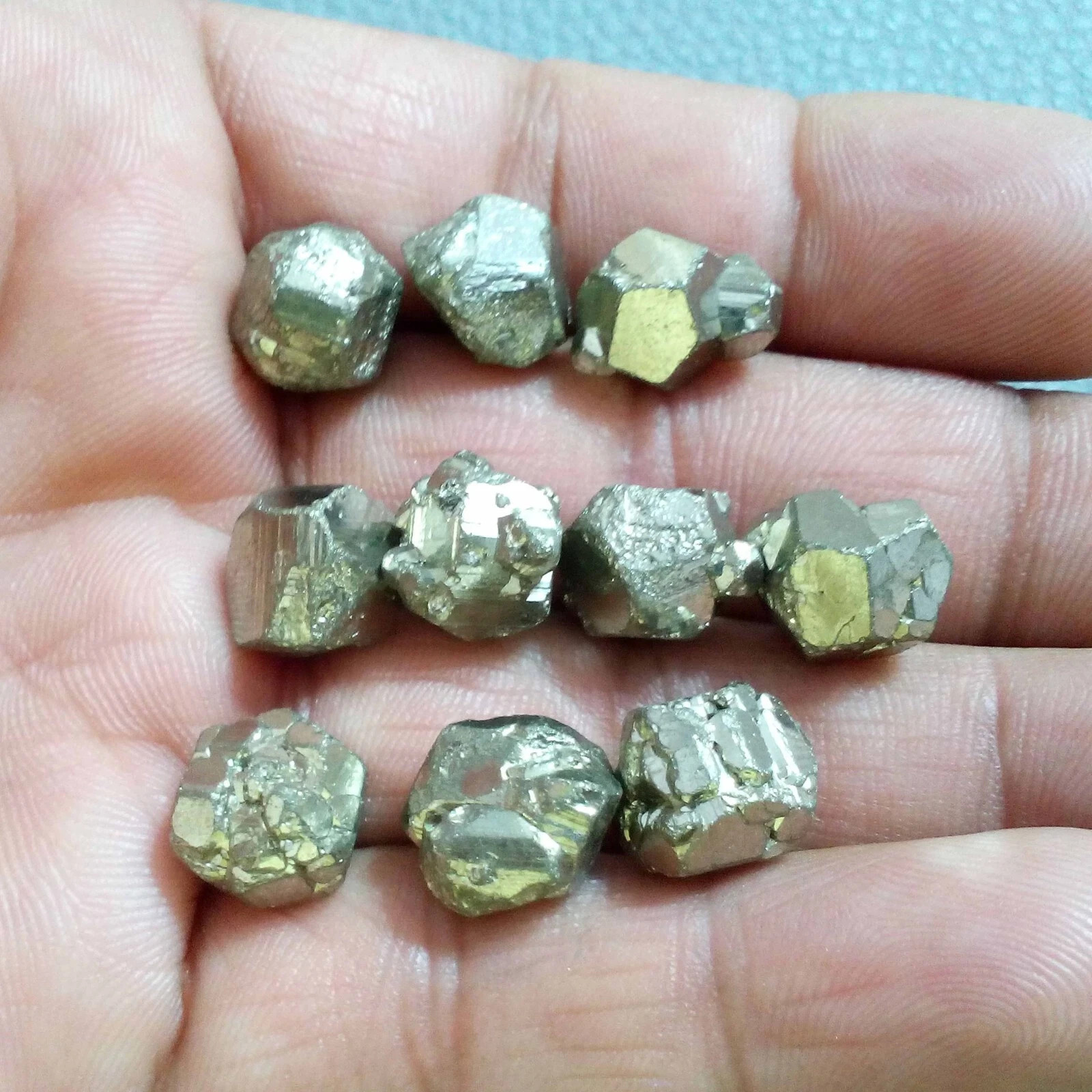Excellent Golden Pyrite Raw 10 Piece Size 10-12 MM Natural Pyrite Rough Jewelry