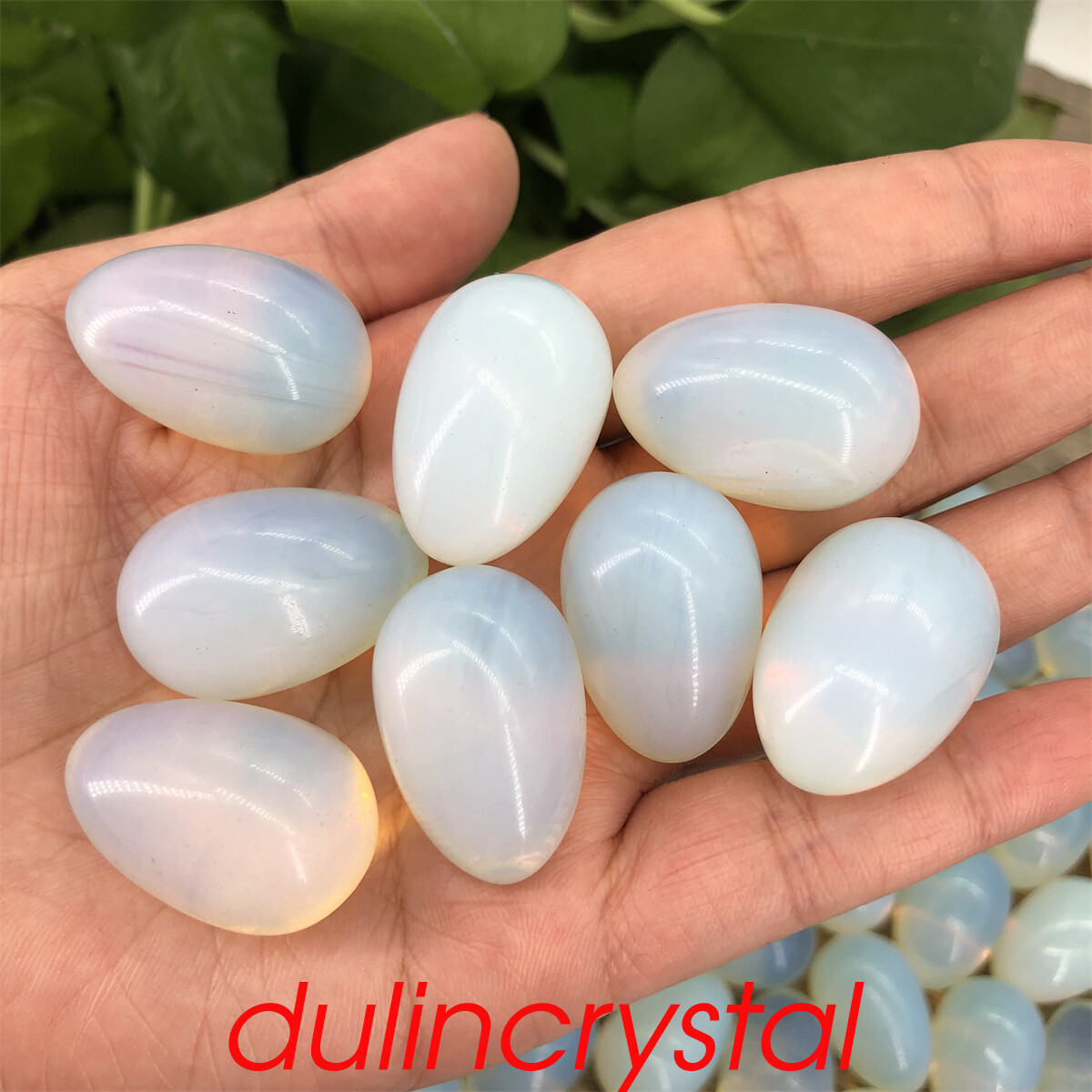 5pcs Opalite Synthetic Mini Egg Quartz Crystal palite Reiki Healing Quality Gem