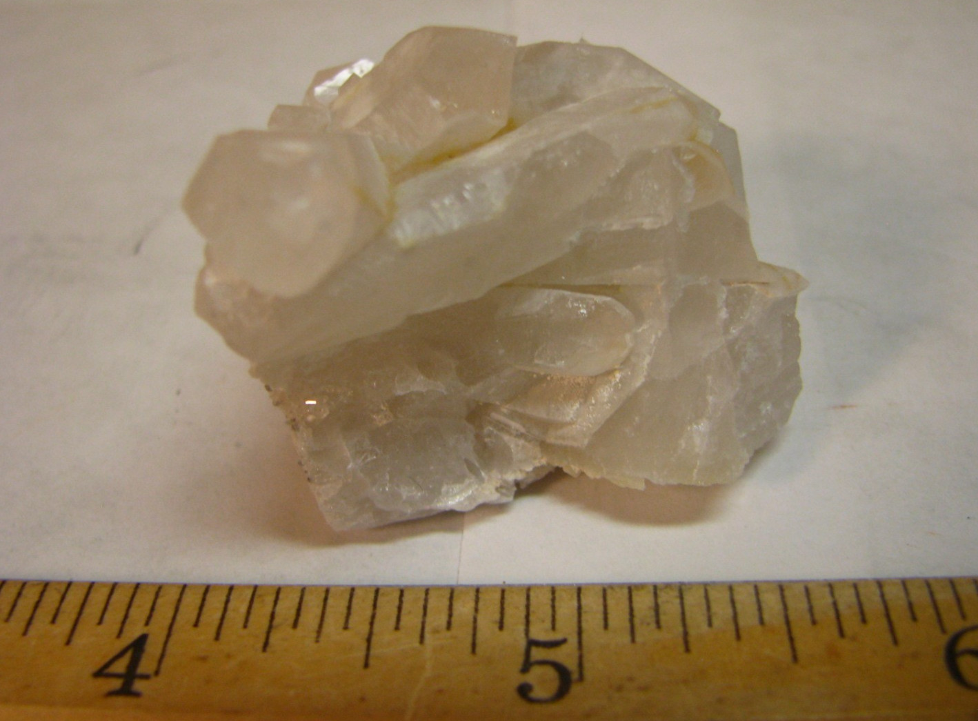 2 WHITE QUARTZ CRYSTAL CLUSTERS 2.4in & 1.84in ARKANSAS USA #216