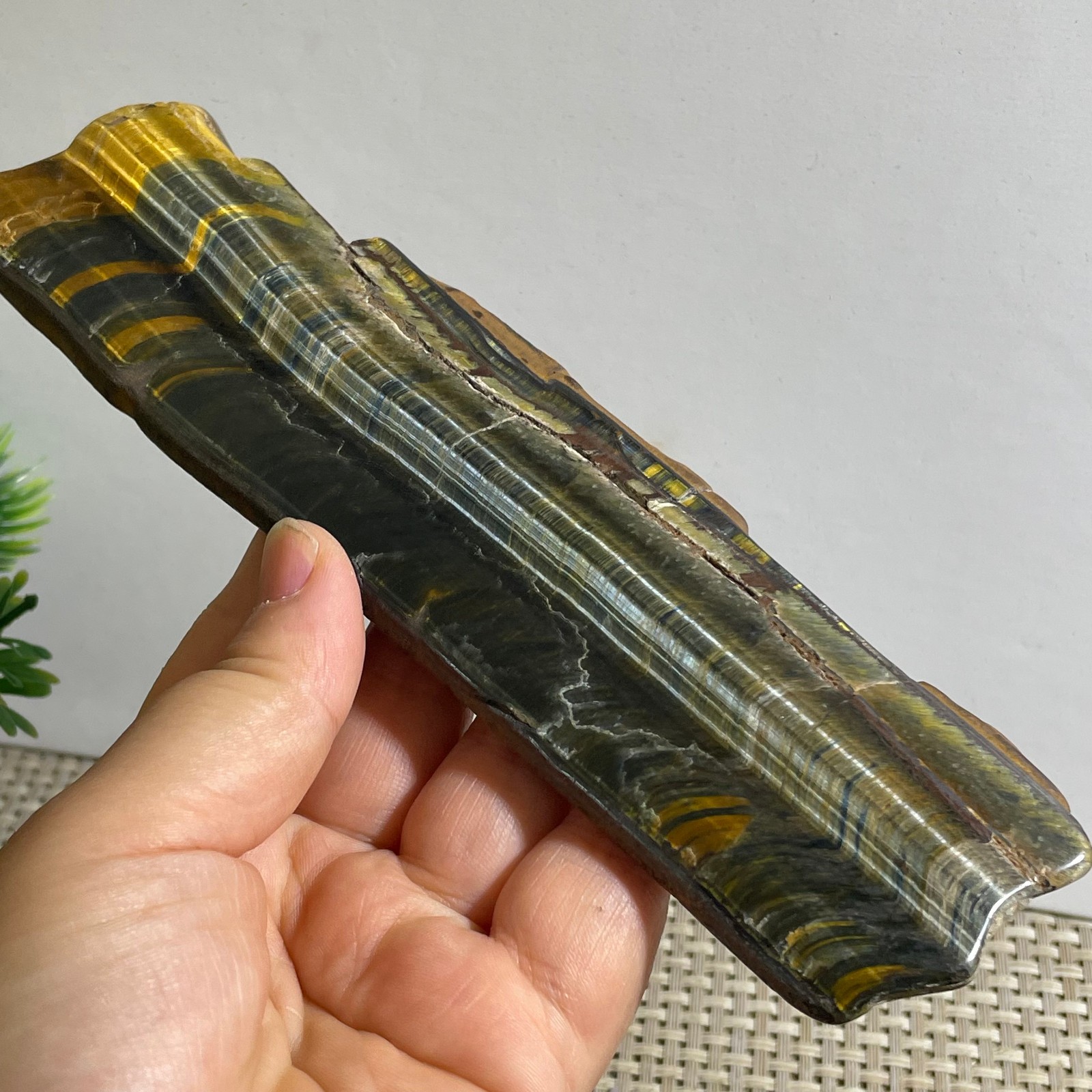 173g Natural tiger’s-eye Rough Raw Stone Rock Specimen Reiki healing