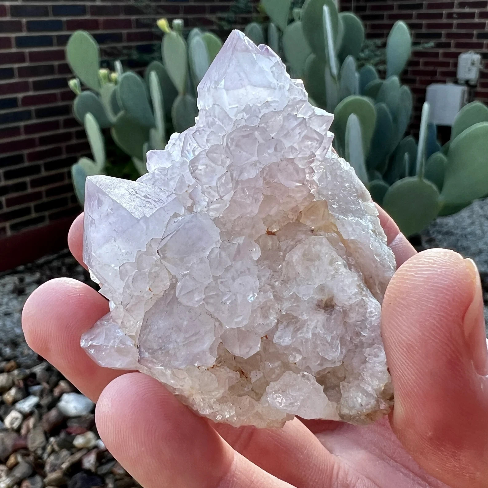 100g Natural Spirit Quartz (Cactus Quartz) Cluster Amethyst – South Africa