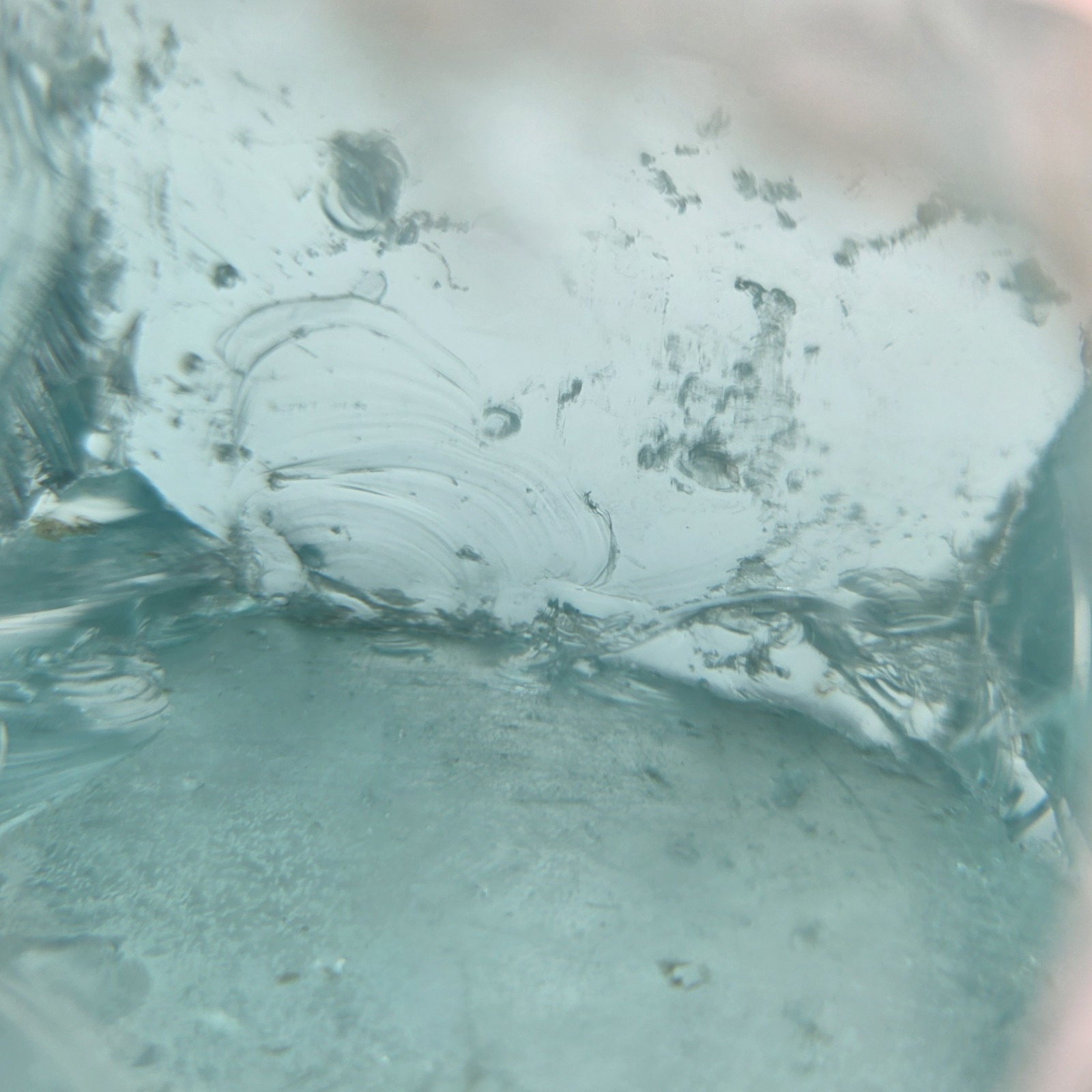 14700 Carat Aqua Blue Andara Obsidian Gemstone Gem Chunk