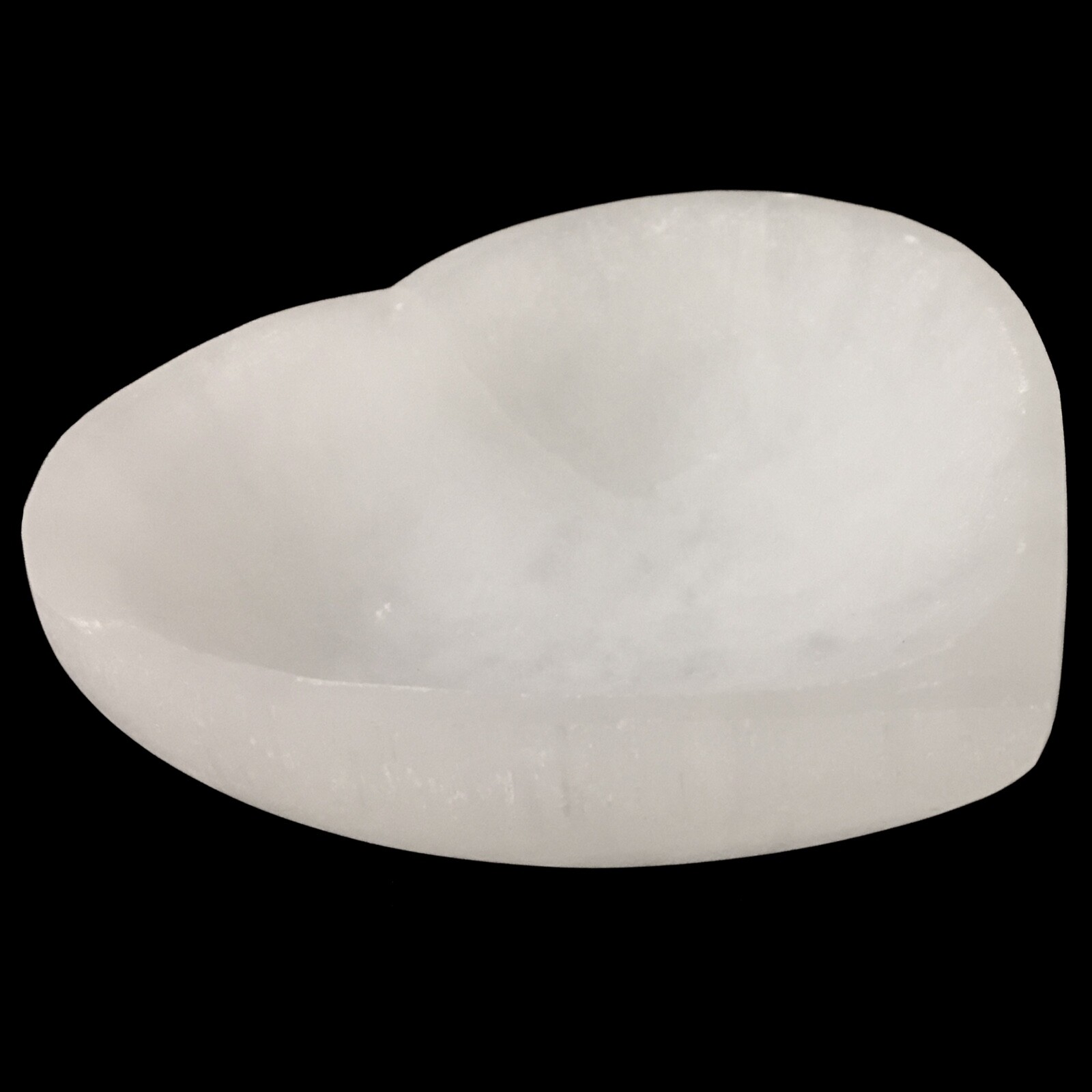 XL Selenite “Charging” Bowl Heart White Crystal Stone Reiki CHARGED Healing Clea