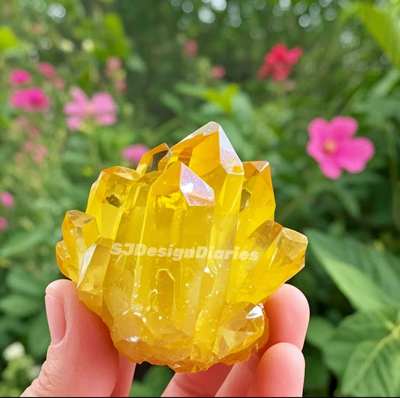 Angel Aura Quartz Cluster Set 9pcs Home Dorm Decor, Crystal Collection Gift