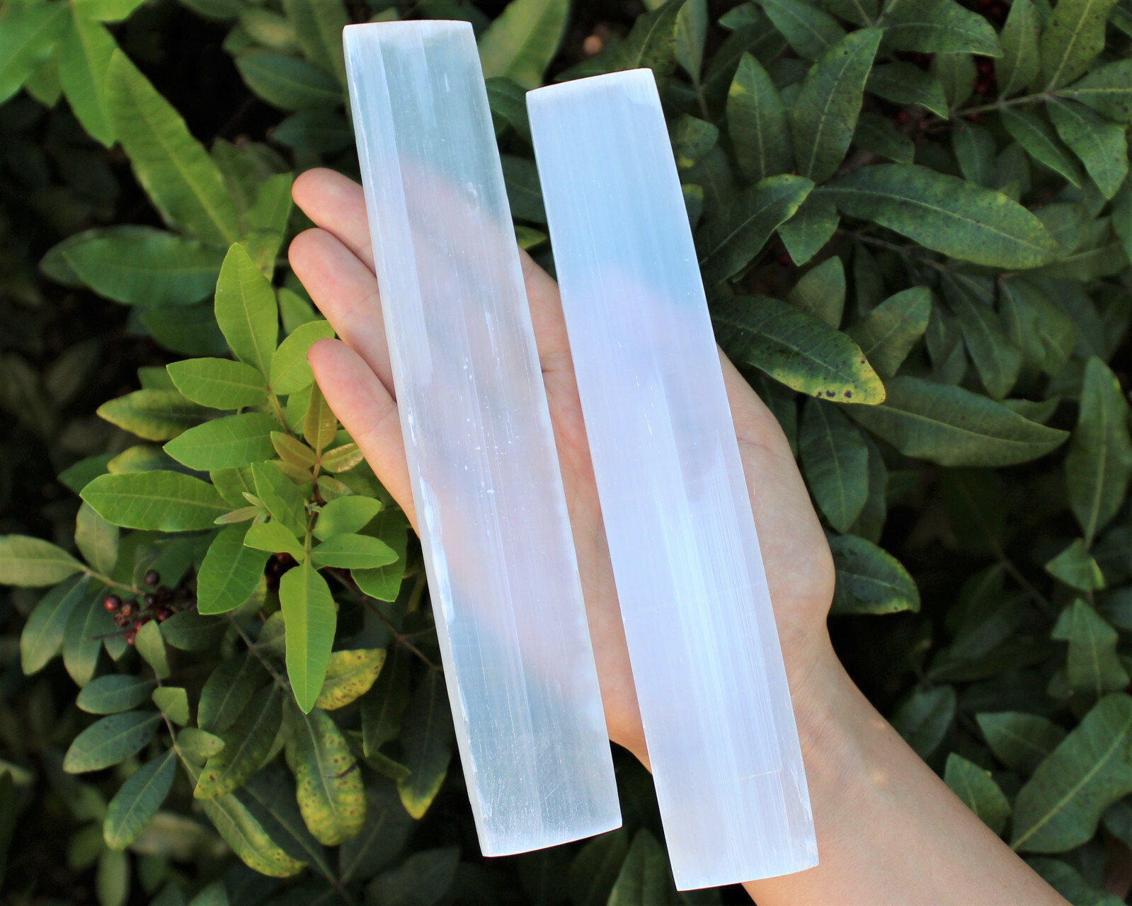 Large Polished Selenite Charging Station: 8″ Flat Crystal Plate, Selenite Plate
