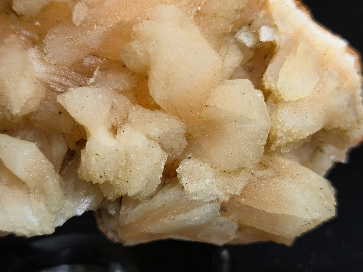 Peach Stilbite Zeolite Mineral Specimen in Matrix-Collectible Healing Crystal