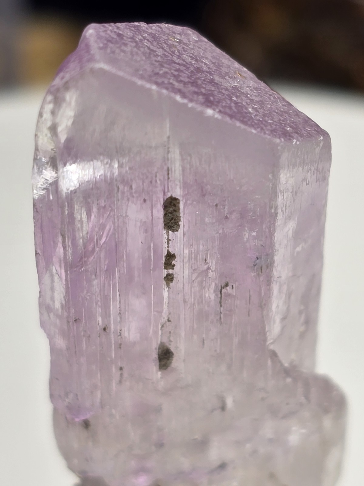 Pink Terminated Genuine Kunzite Crystal Gemstone Specimen J25