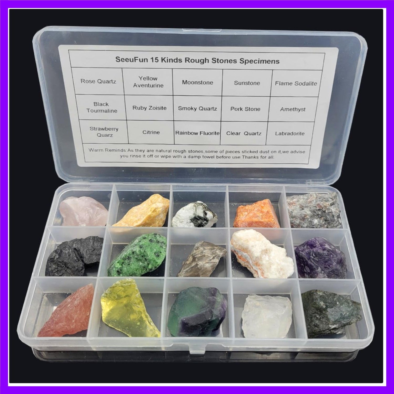 Rock & Mineral Collection Kit for Adults and Kids Natural Rocks for Tumbling …