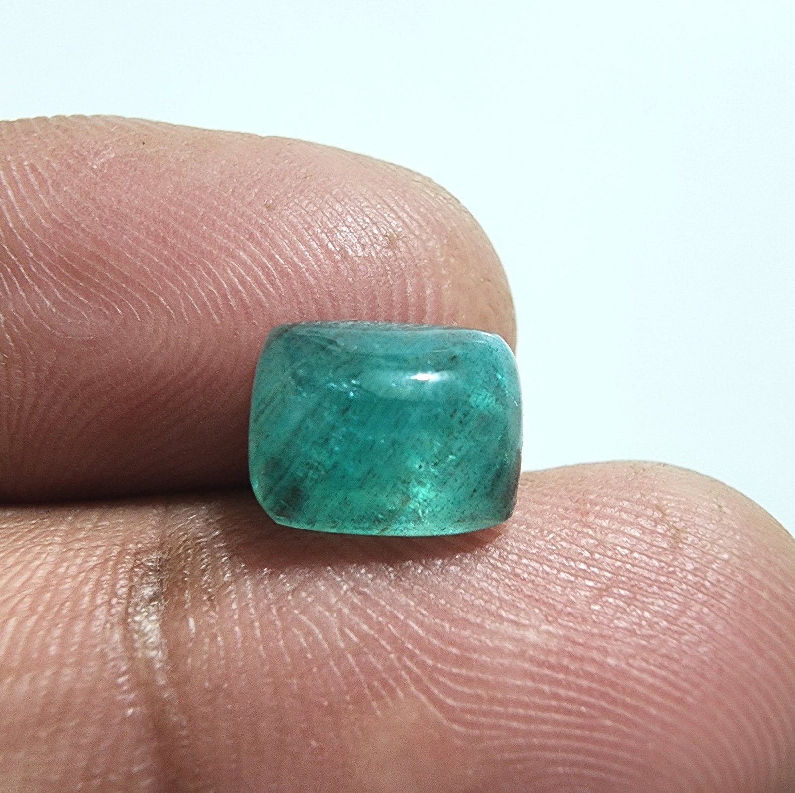 Wonderful Zambian Green Emerald 2 Crt Faceted Emerald Cut Shape Loose Gemstone