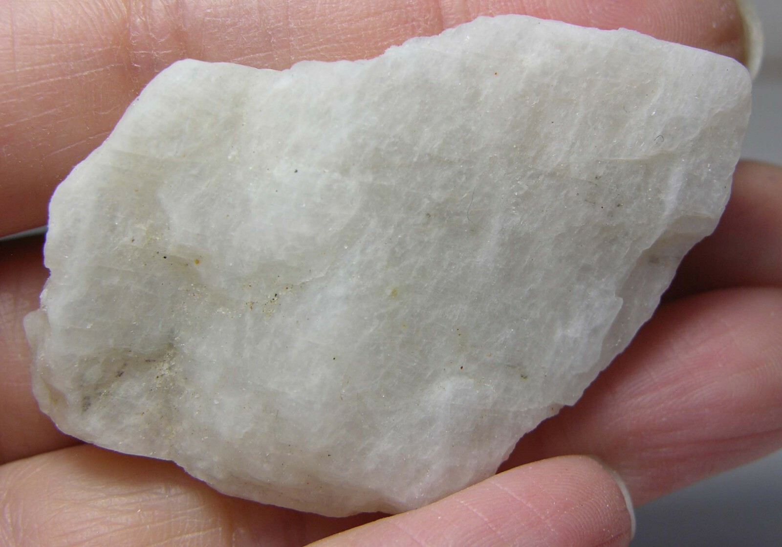 #8 Sri-Lanka 142.80ct 100% Natural Rough White MoonStone Specimen 28.55g 56mm