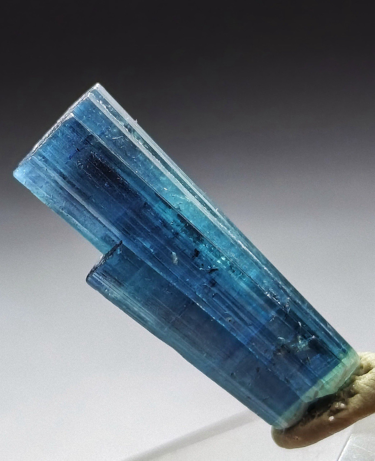 Beautiful Naturel Indicolite DT Tourmaline Stepwise Sprayshap Crystal From Afg