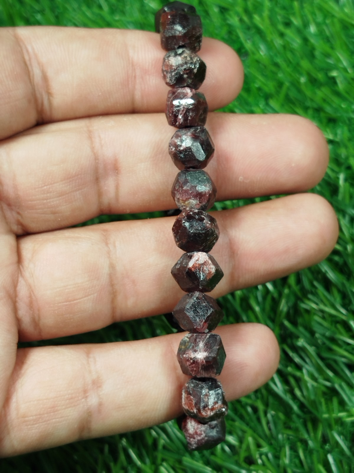38 Grams Almandine Garnet Stackable Bracelet From Skardu Pakistan