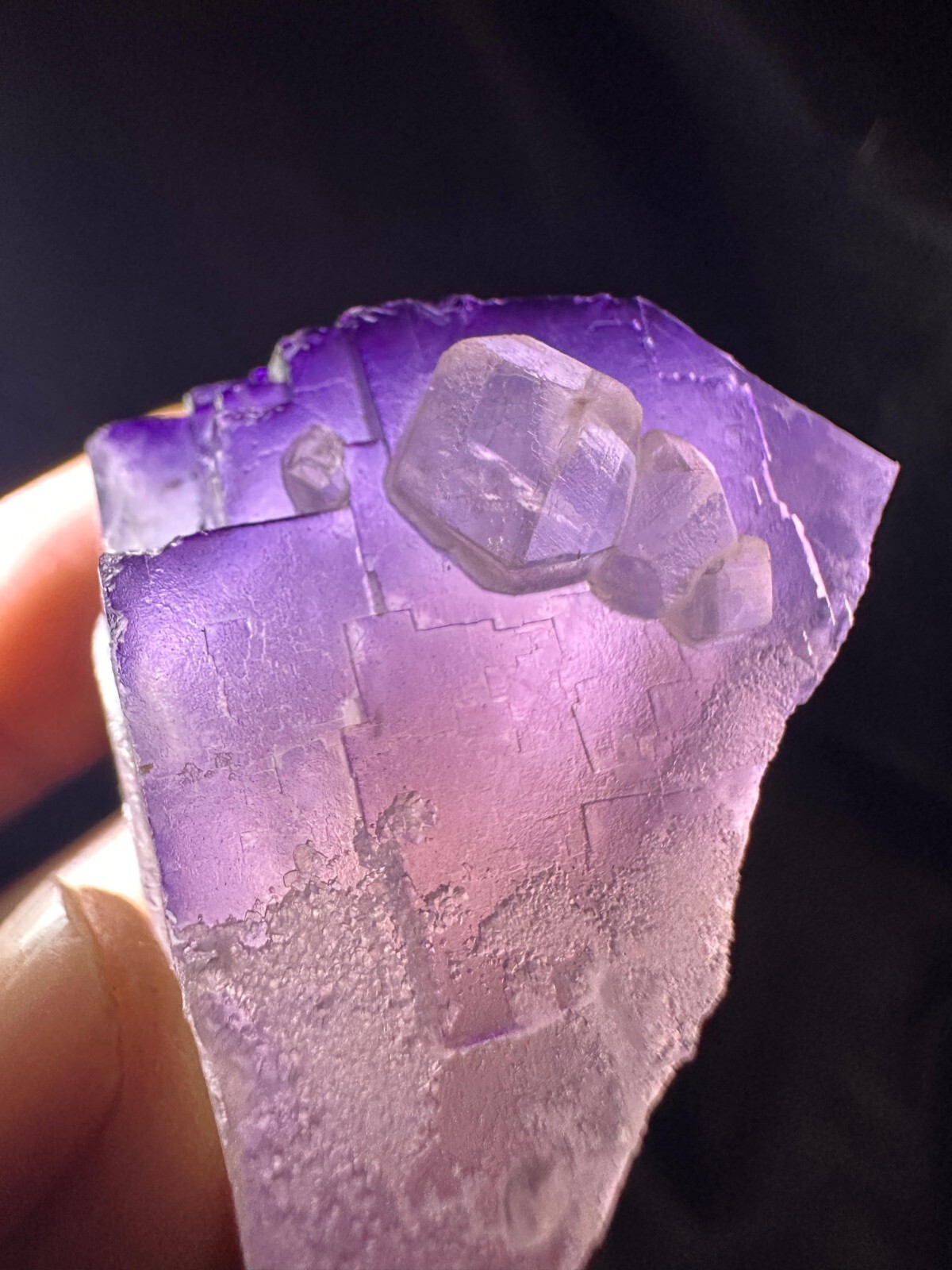 33g Natural Stone Triangle Shape Beautiful Flourite Crystal Specimen