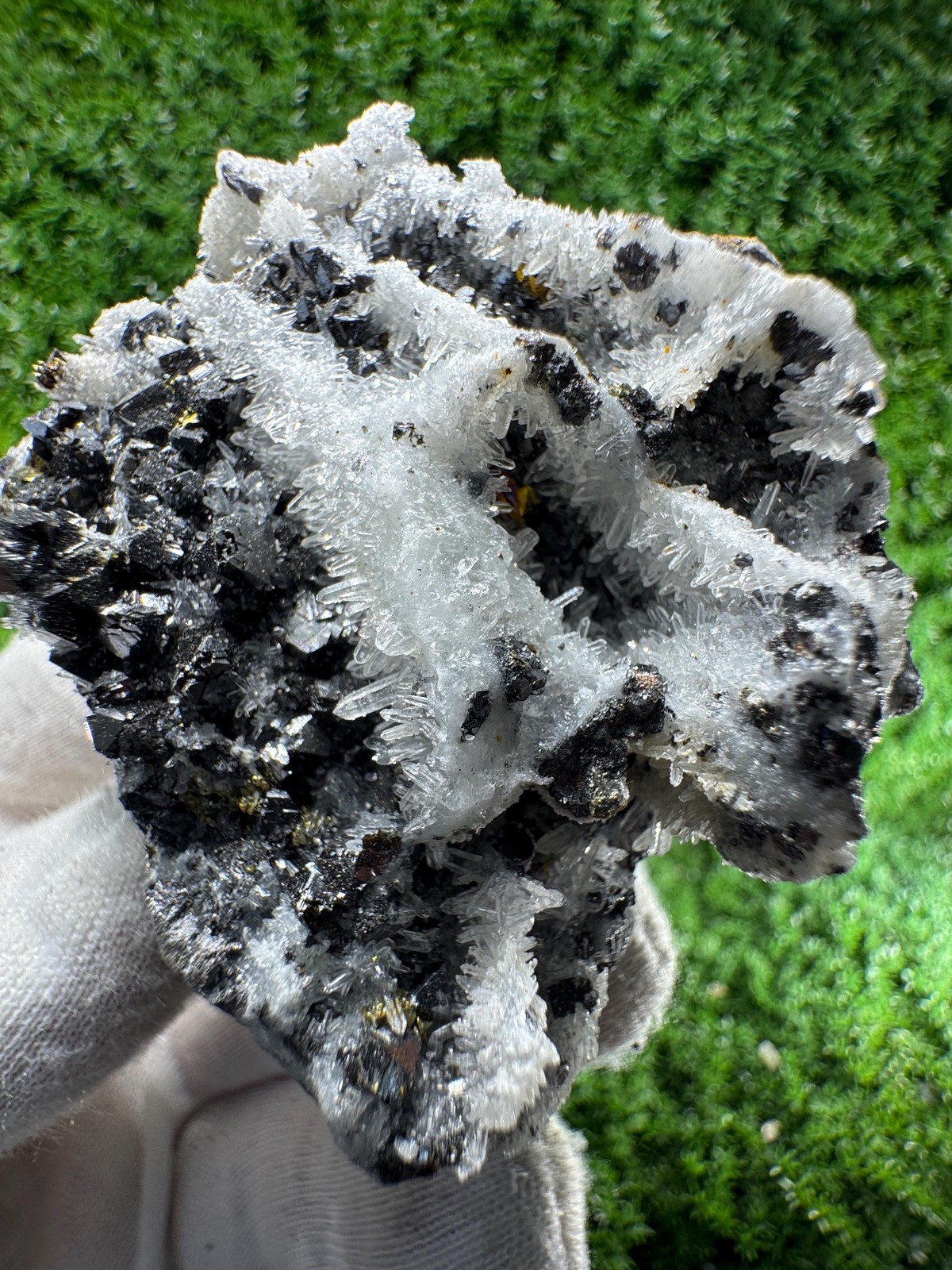 LOOK AT THAT! Cluster of Pyrite, Galena & Quartz from the / N317