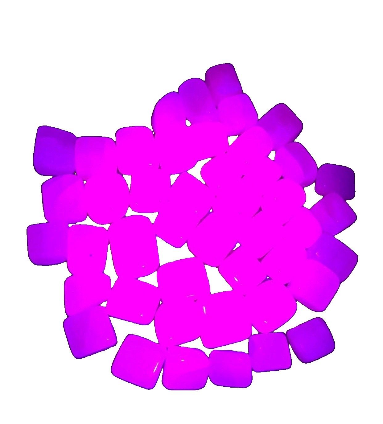Pink Mangano Calcite Tumbled Crystal Polished Glow Under Uv Reactive Stone