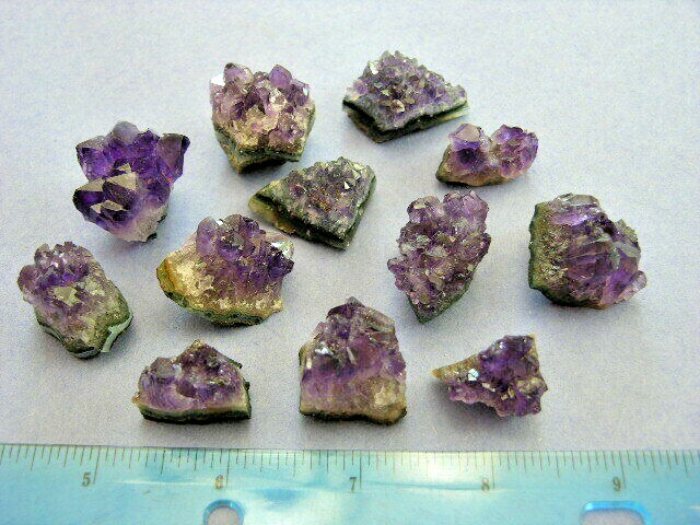 Amethyst crystal clusters grape jelly saturation smaller jewelry-sized AME13